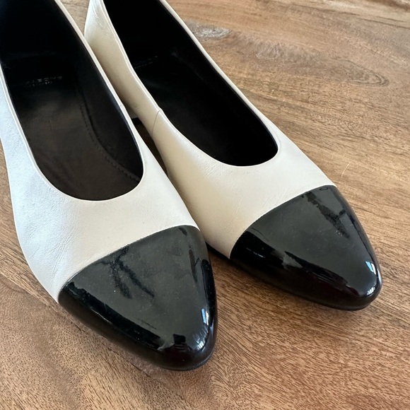 Vagabond Shoemakers Womens Alicia Ballet Heel Pump Slip On White Black Size 40 - Picture 3 of 9